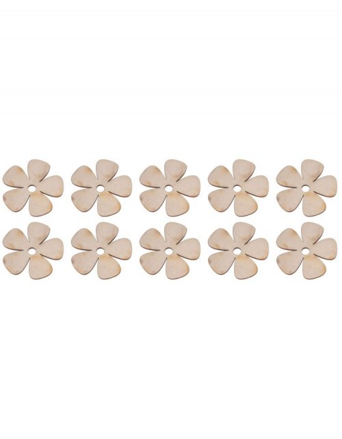 Dekorační sada 10KS KVĚTINEK 5x5 cm