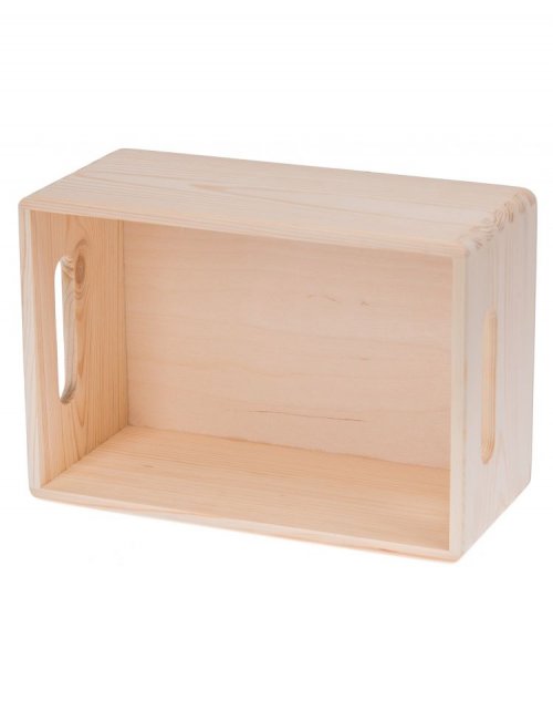 Přírodní dřevěná krabička