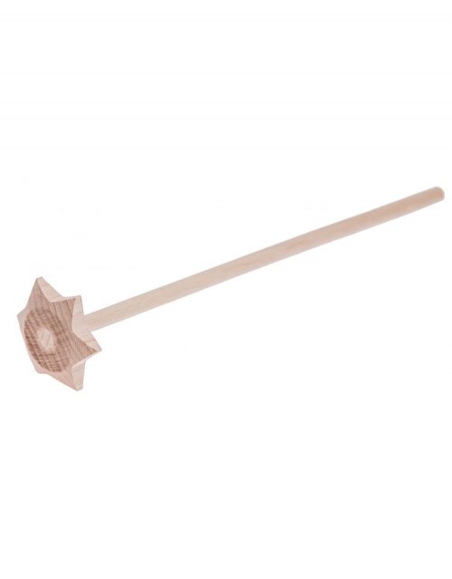 Přírodní dřevěná kuchyňská kvedlačka 30 cm, bukové dřevo