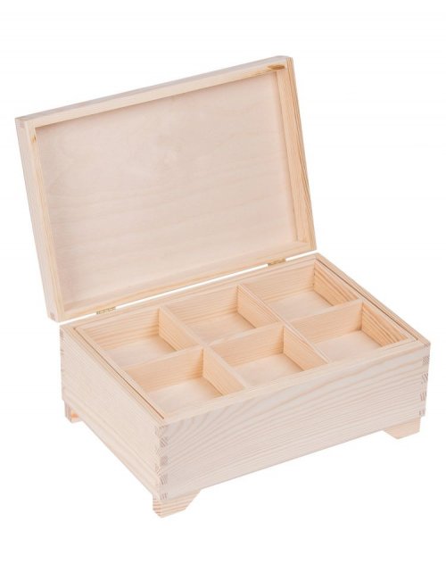 Přírodní dřevěná šperkovnice