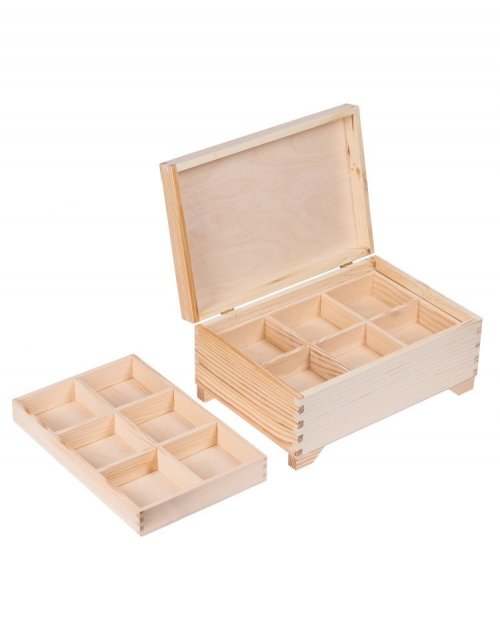 Přírodní dřevěná šperkovnice