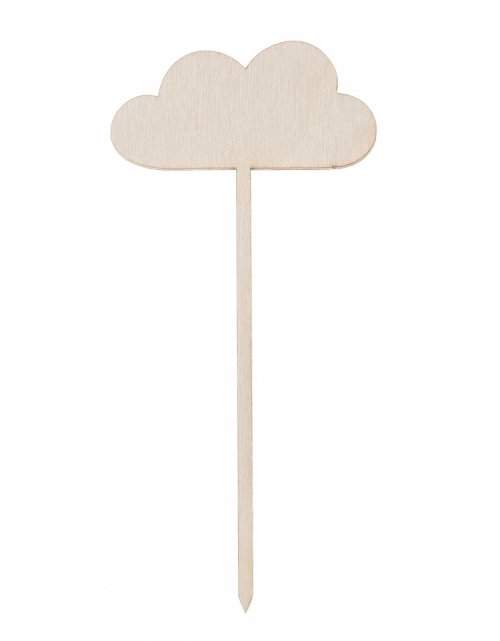 Dřevěná zapichovací ozdoba MRÁČEK 13x6 cm