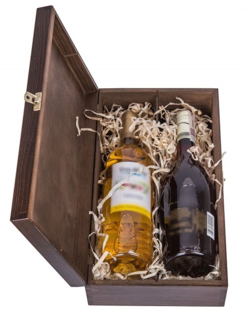 Dřevěný dárkový box na alkohol