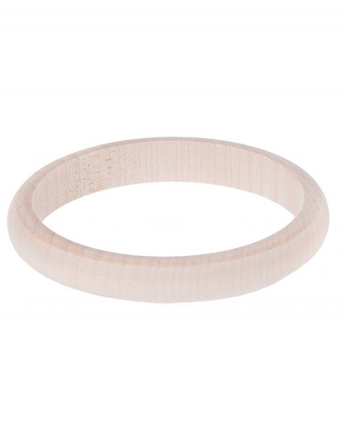 Dřevěný náramek oblý ø7x1 cm, lipové dřevo