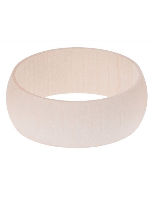 Dřevěný náramek oblý ø7x3 cm, lipové dřevo