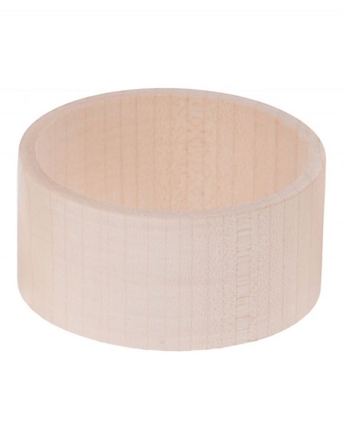 Dřevěný náramek plochý ø8x4 cm, lipové dřevo