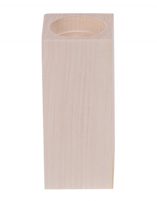 Dřevěný svícen 10 cm, bukové dřevo