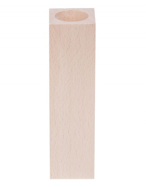 Dřevěný svícen 5x5x20 cm, bukové dřevo