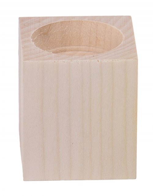 Dřevěný svícen 6 cm, bukové dřevo