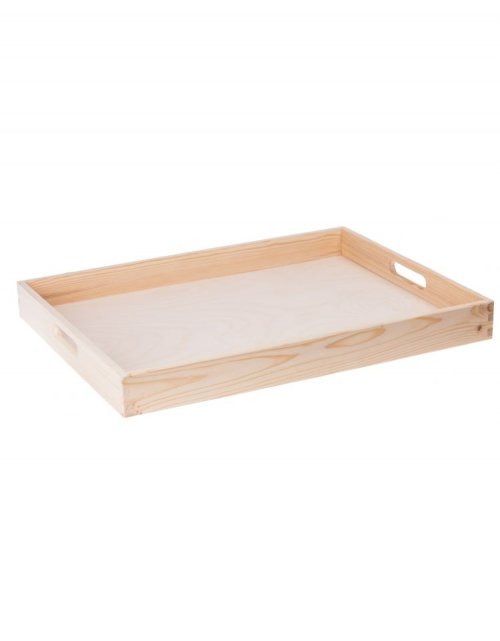 Přírodní dřevěný tác na servírování 40x30 cm