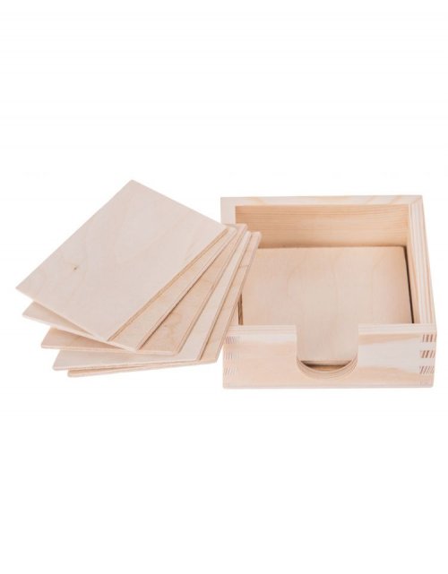 Sada podtácky v zásobníku