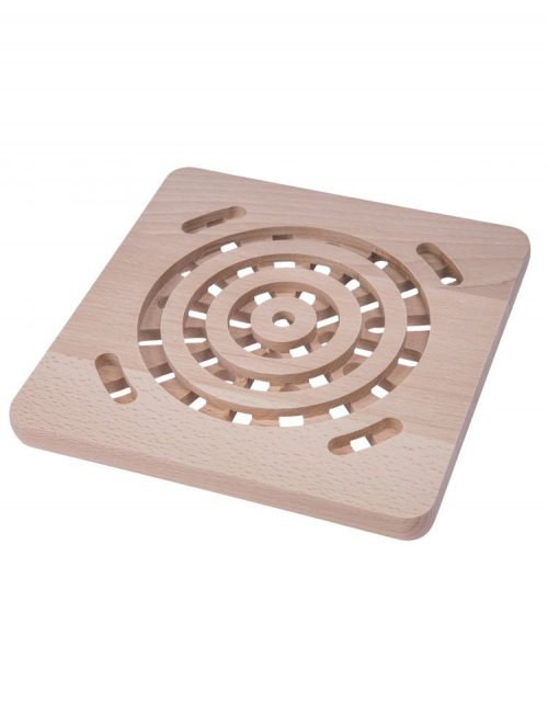 Univerzální dřevěná kuchyňská podložka 19x19 cm, buk