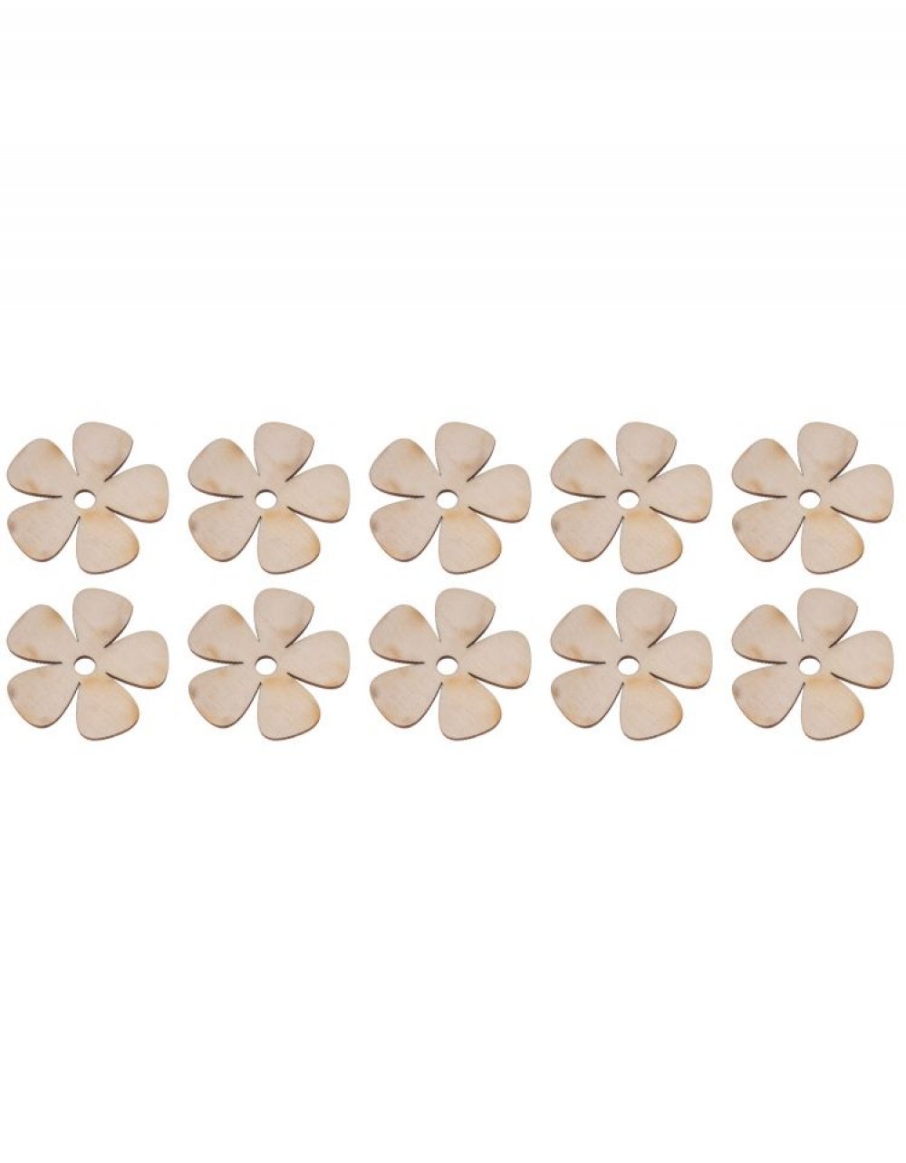 Dekorační sada 10KS KVĚTINEK 4x4 cm