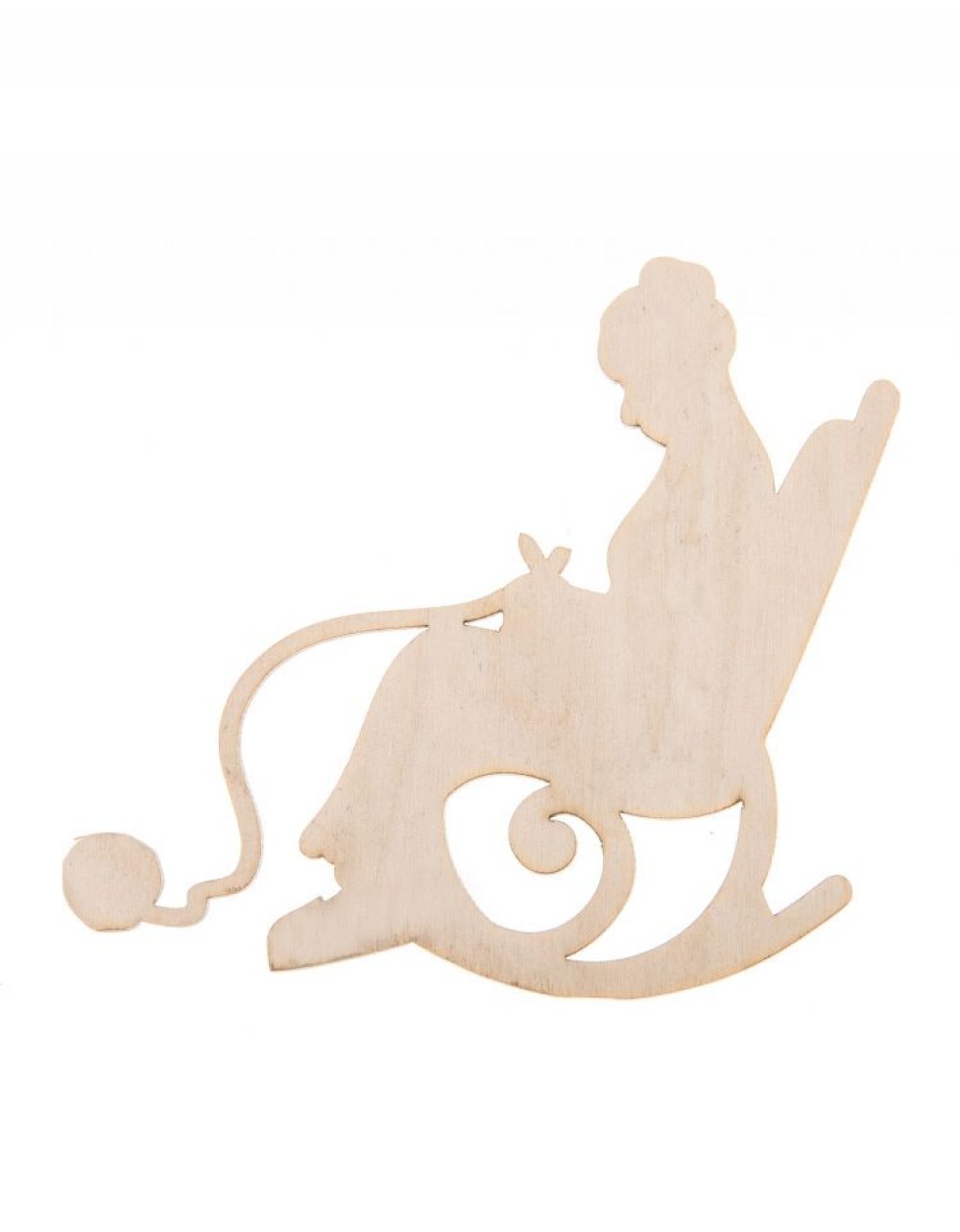 Dřevěná dekorace BABIČKA 11x10 cm