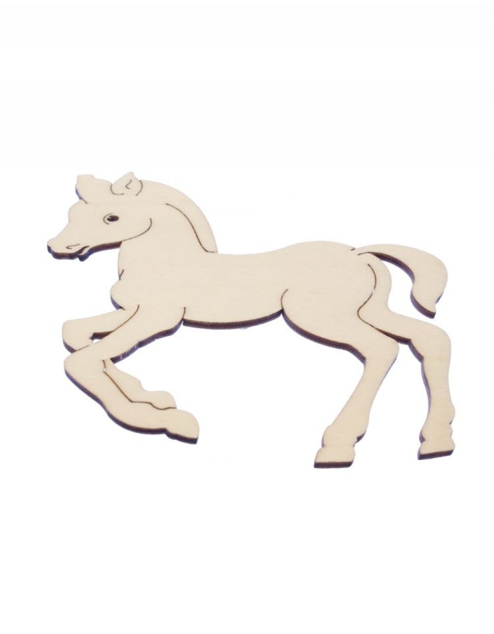 Dřevěná dekorace KONÍK 10x10 cm