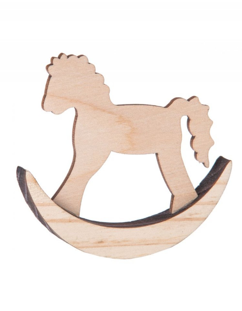 Dřevěná dekorace KONÍK na podstavci 7 cm