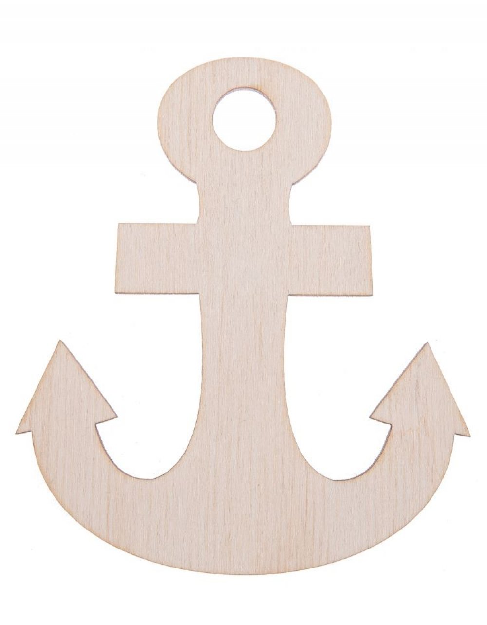 Dřevěná dekorace KOTVA 8x10 cm