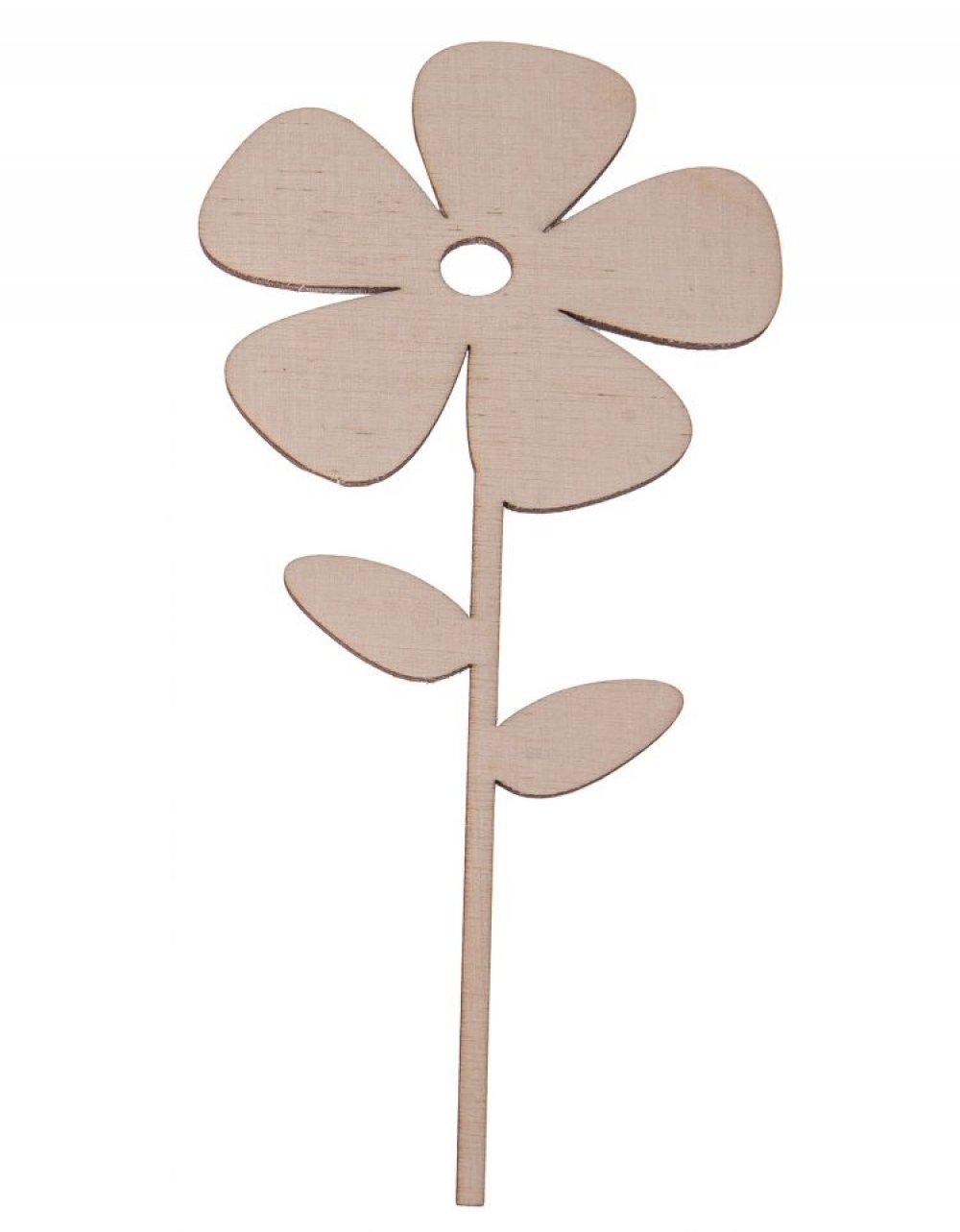 Dřevěná dekorace KVĚTINA 7, 14x7 cm
