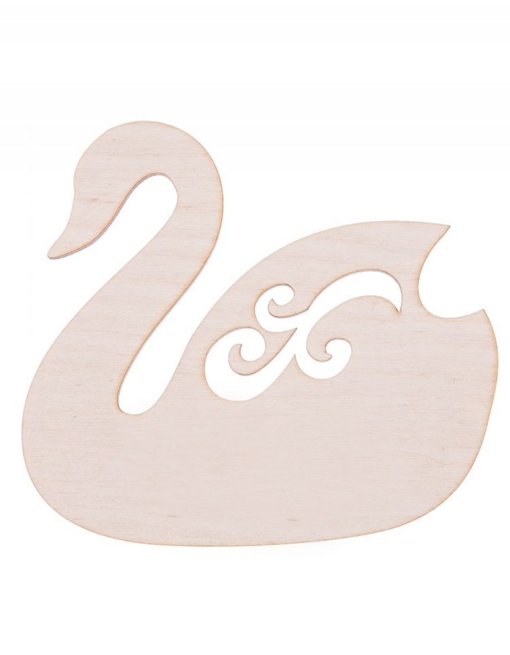 Dřevěná dekorace LABUŤ 13x11 cm