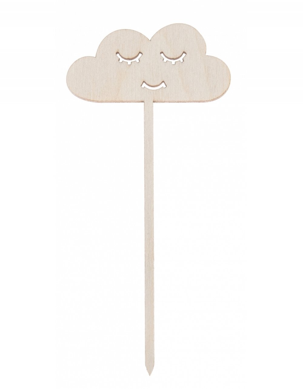Dřevěná zapichovací ozdoba VESELÝ MRÁČEK 13x6 cm