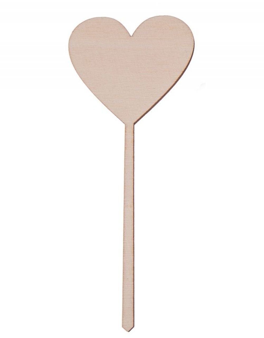 Dřevěná zapichovací ozdoba SRDÍČKO 14x5 cm