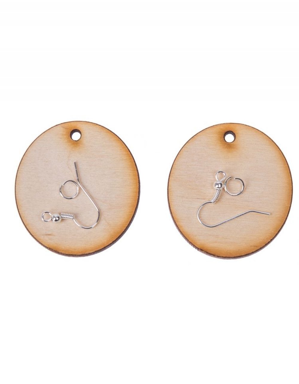 Dřevěné náušnice ELIPSY 4,5 cm