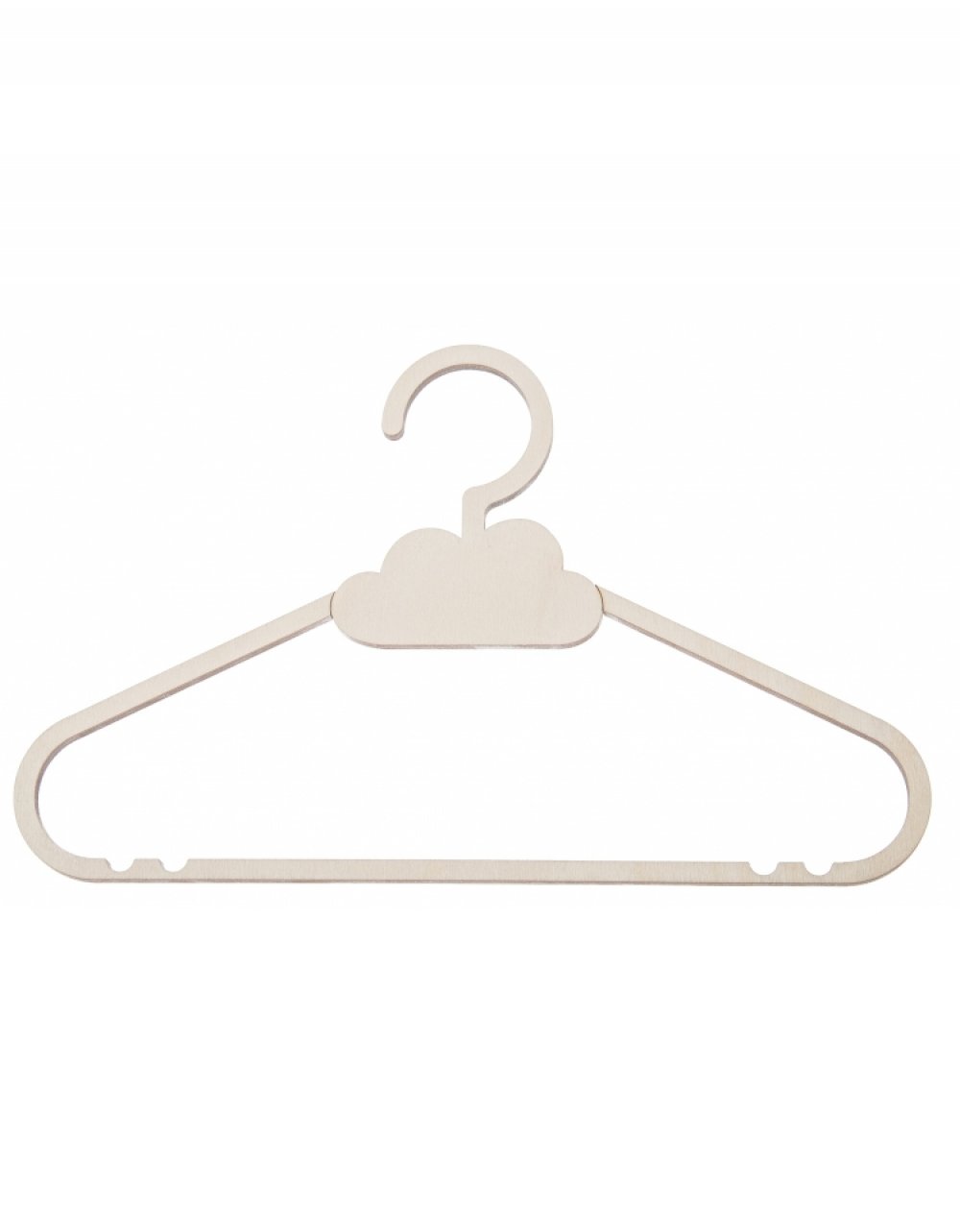 Dřevěné ramínko na šaty MRÁČEK 28x17 cm