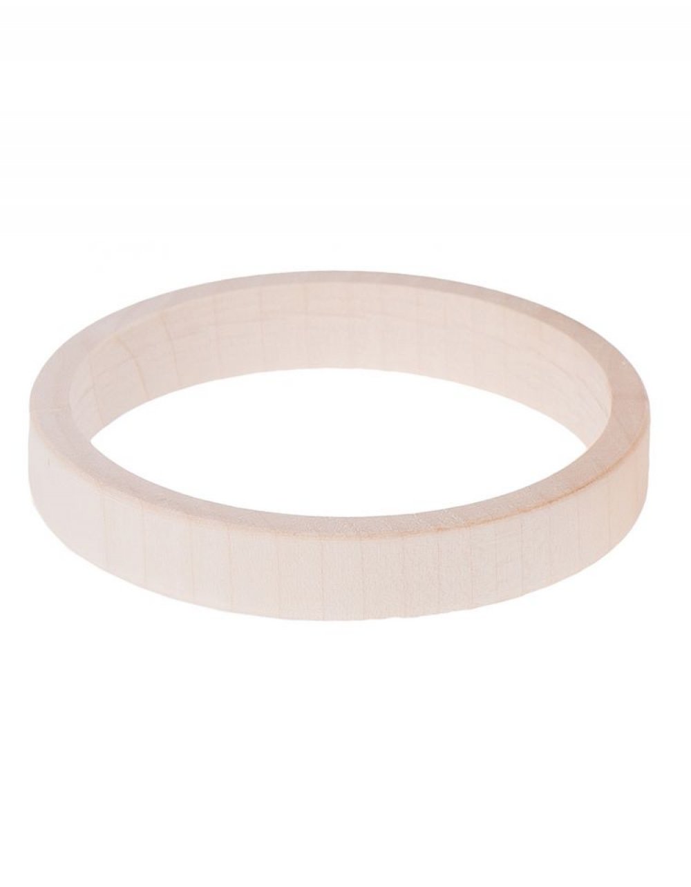 Dřevěný náramek plochý ø8x1 cm, lipové dřevo