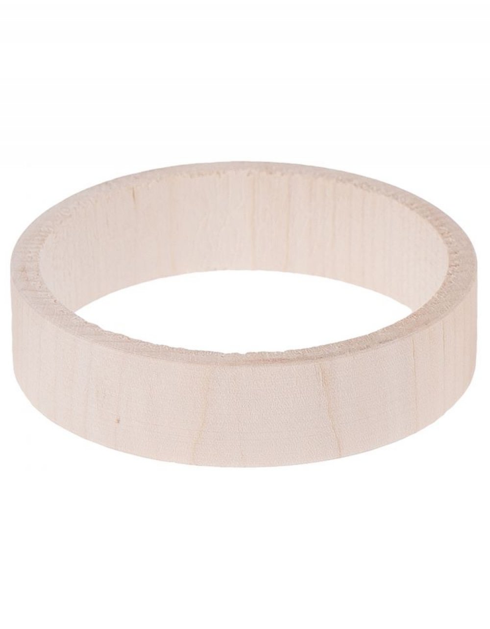 Dřevěný náramek plochý ø8x2 cm, lipové dřevo