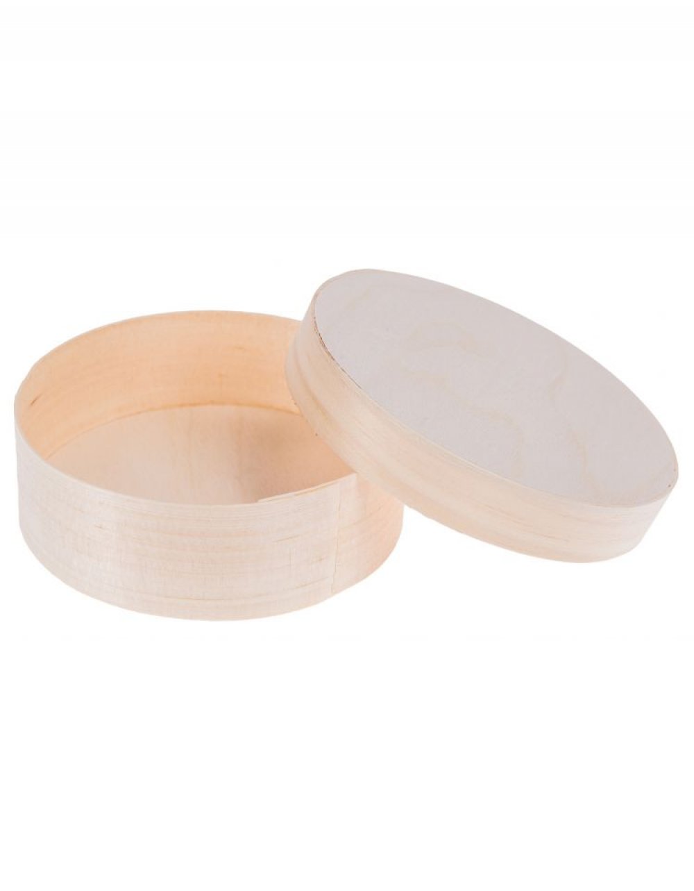 Kulatá dřevěná krabička s víčkem