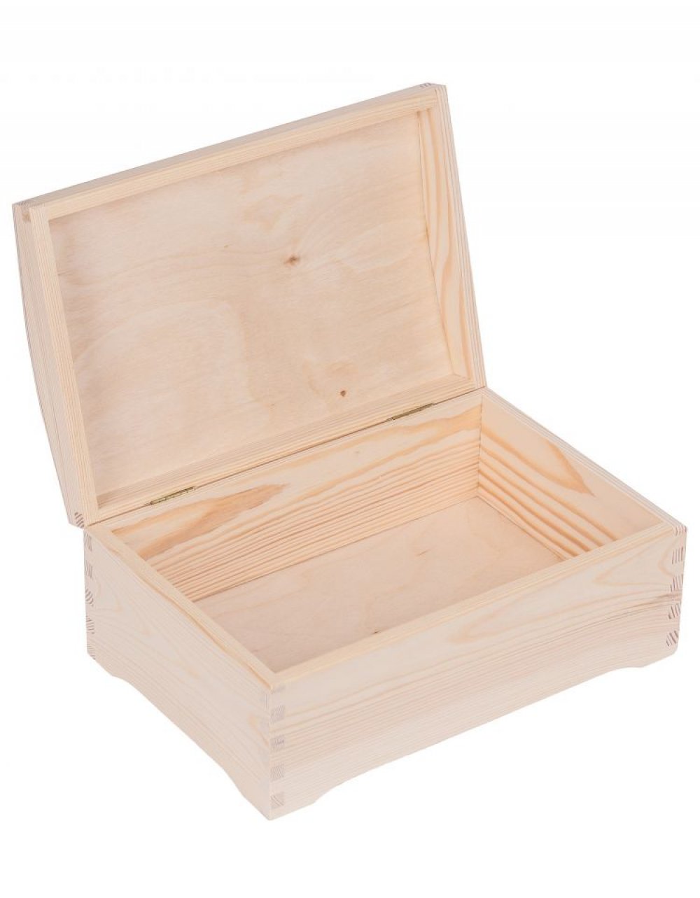 Přírodní dřevěná šperkovnice 29x20x14 cm, borovice