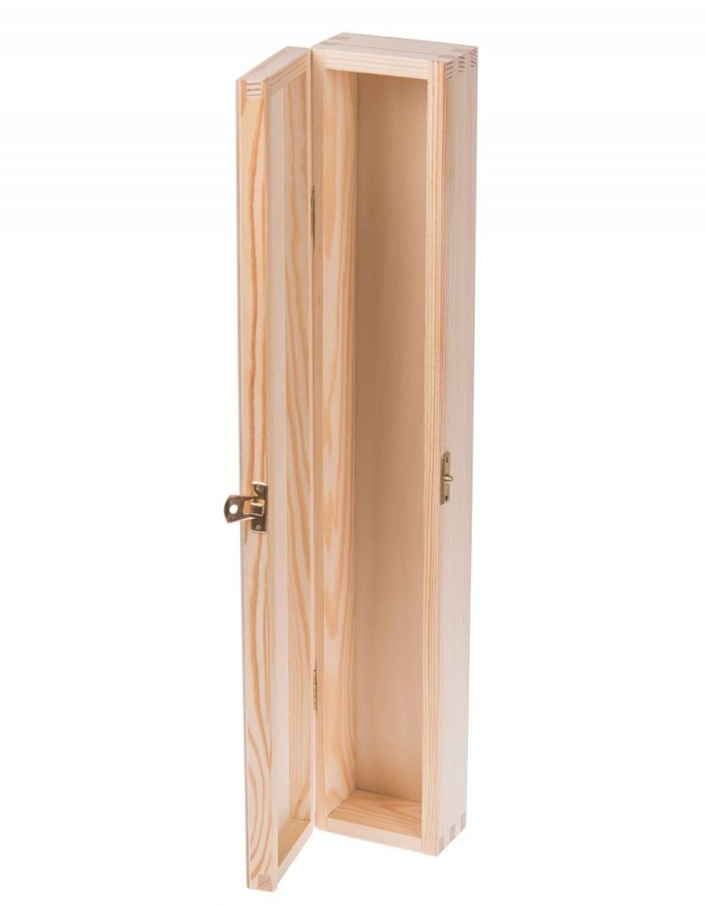 Víceúčelová přírodní dřevěná krabička 47x8x6 cm